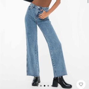 Princess Polly - Arlington Straight Leg Denim Jeans Mid Wash